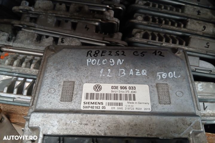 Calculator motor ECU 03E906033 03E906033 Volkswagen VW Polo 4 9N [200 - 3