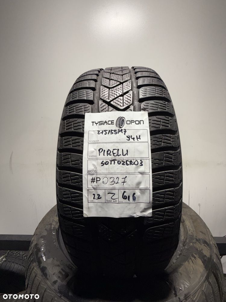 Opona zimowa 215/55/17 94H Pirelli sottozero3 6,5mm #P0327 - 1