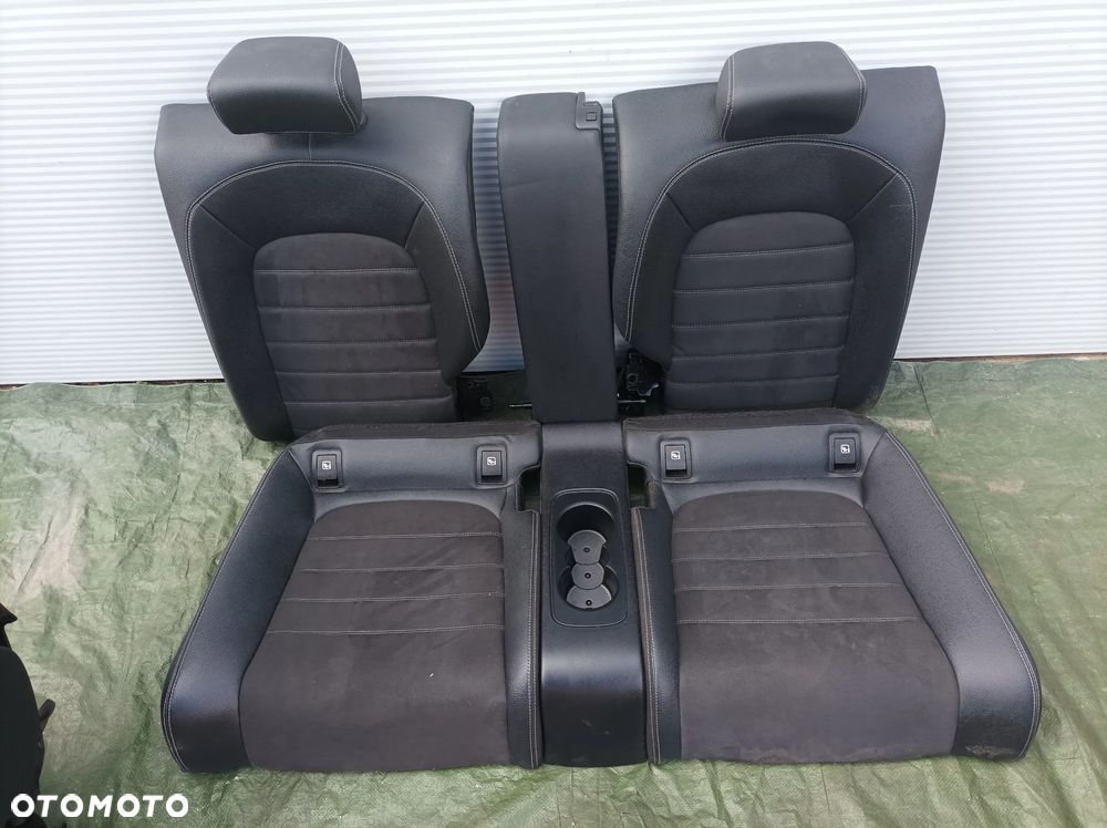 Mercedes C Klasa W205 COUPE fotele kanapa skóra alcanara komplet - 2