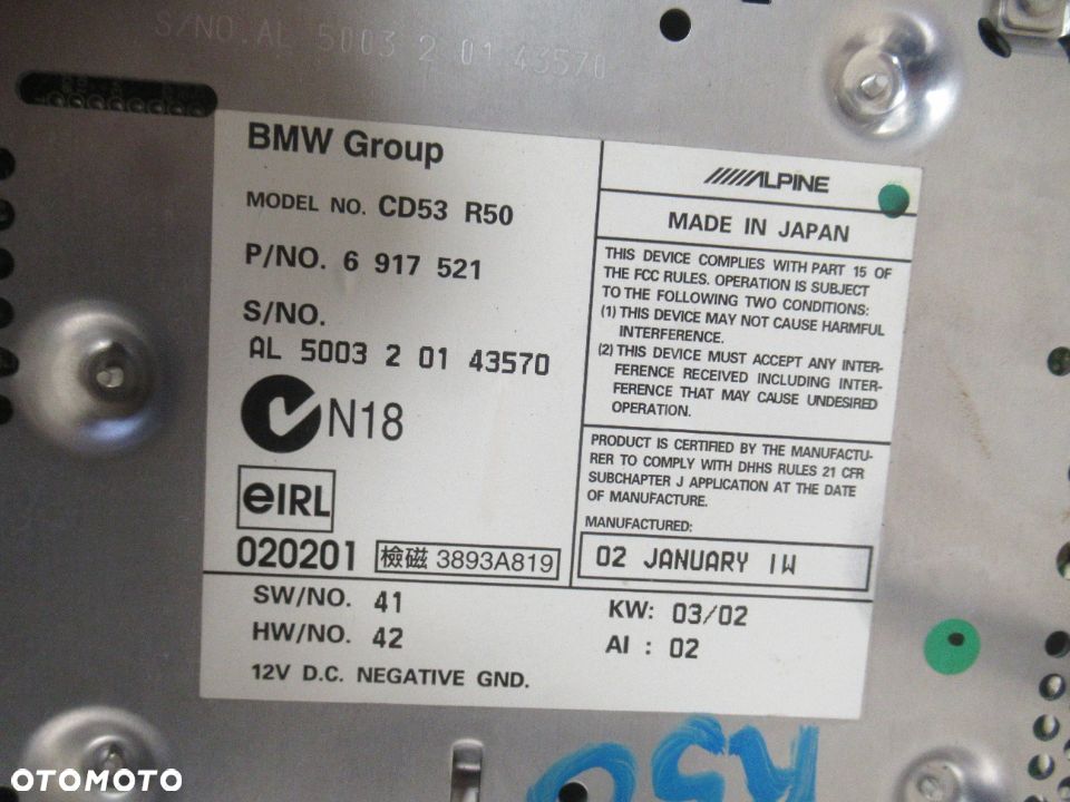 RADIO CD MINI ONE I R50 2001-2004 - 3