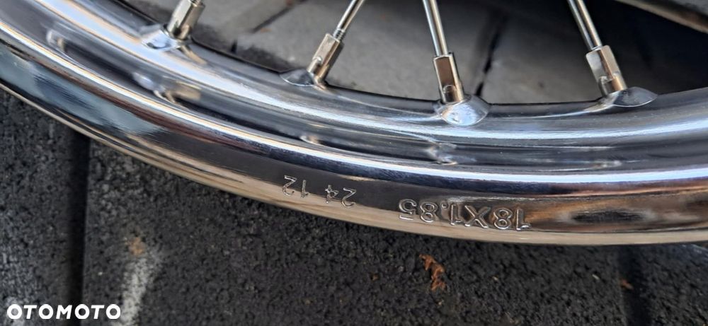 koło koła wsk 175 przód + tył obręcz felga 1.85-18 po renowacji piasta 2 sz - 3
