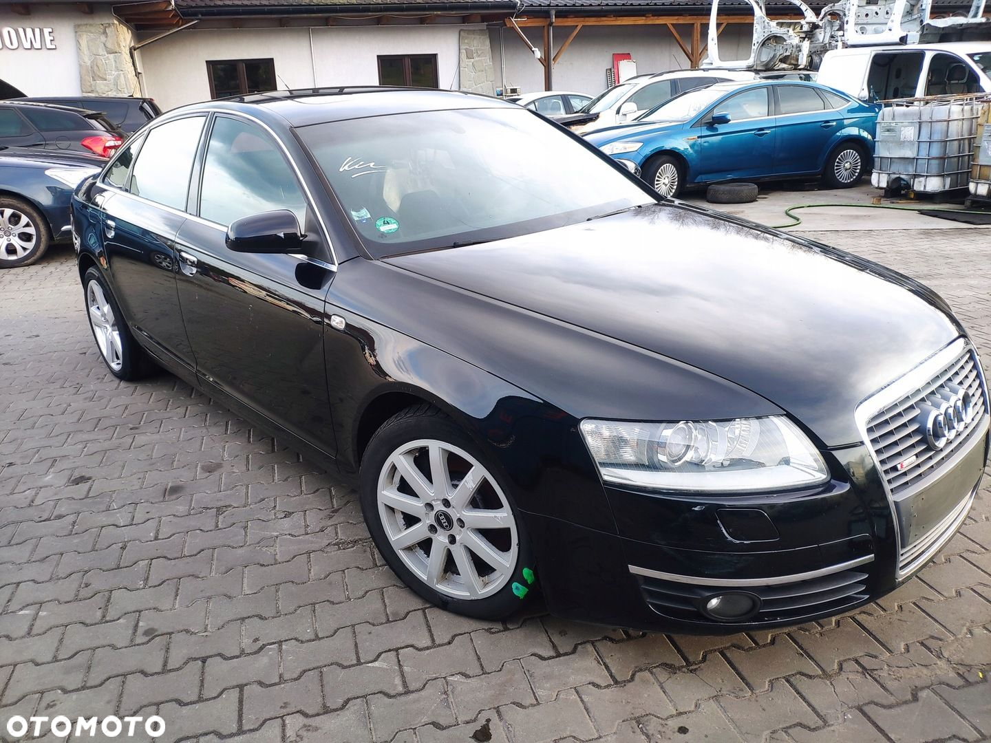 AUDI A6 C6 4F KIEROWNICA MULTIFUNKCYJNA SKÓRZANA S-LINE TRÓJRAMIENNA - 16