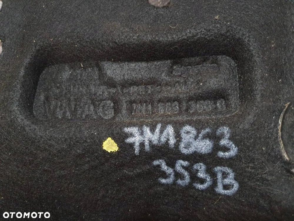 VW Sharan 2017 Alhambra Wygłuszenie przednie ściany grodziowej 7N1863353B - 9