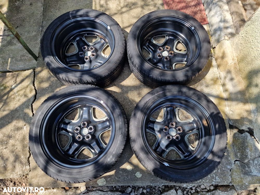 215 50 R 17 jante tabla cu cauciucuri de vara 5 x 115 Opel Astra J - 8