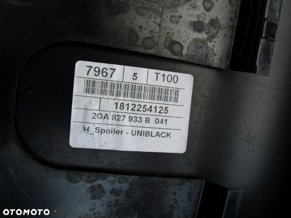 Volkswagen T-Roc Spoiler klapy tyl tylnej VW 17r 2GA - 5
