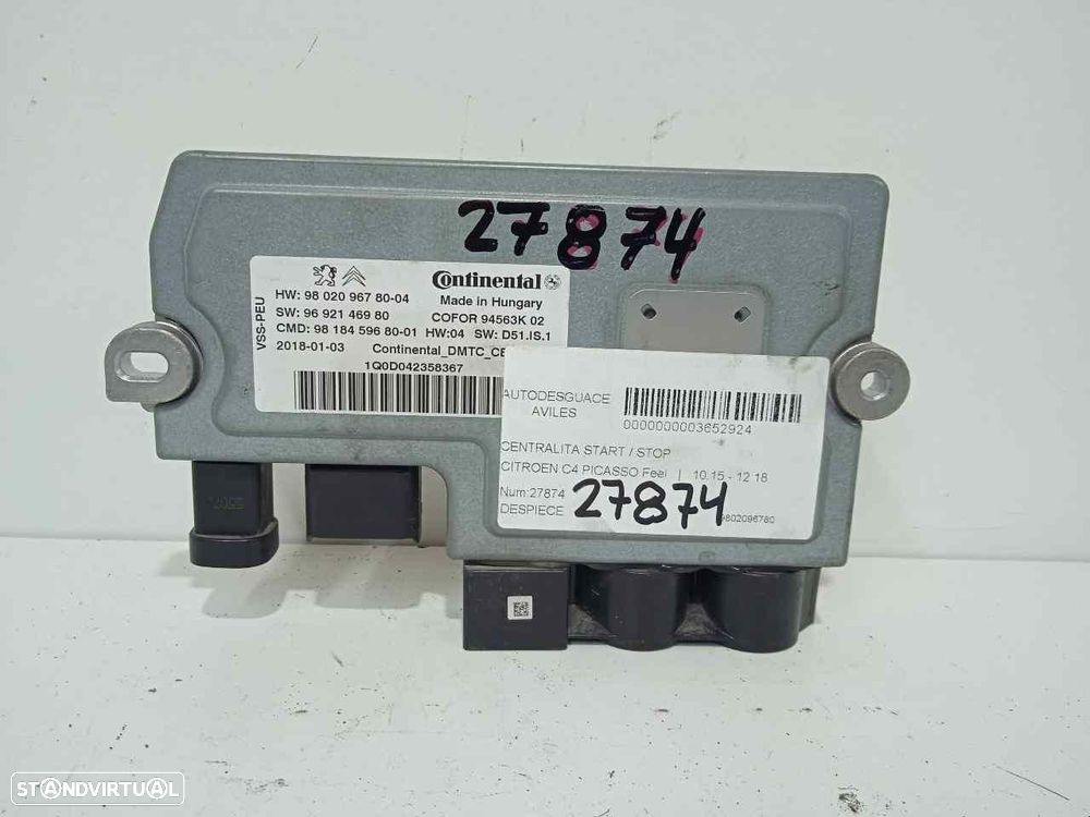 CENTRAL START STOP CITROEN C4 PICASSOSPACETOURER - 1