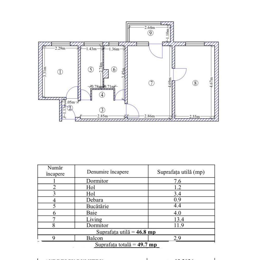 Doraly Mall Apartament 3 camere confort 2 — fotografia 1