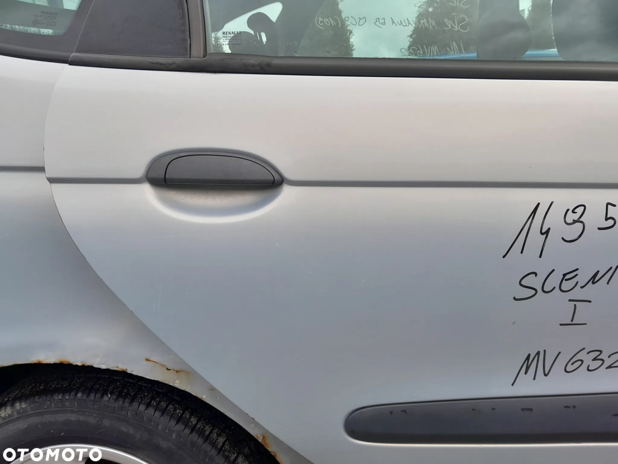 RENAULT SCENIC I FL DRZWI PRAWE TYLNE PRAWY TYŁ W BŁOTNIK KOLOR: MV632 - 2