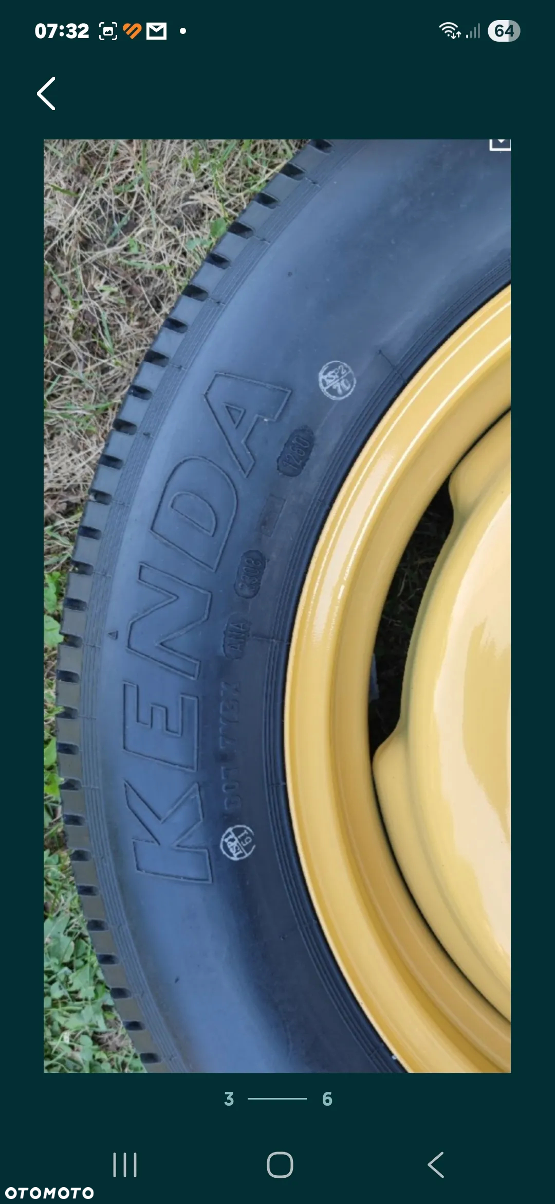 Koło dojazdowe zapas honda crv 5x114,3. T155/90D17 - 2