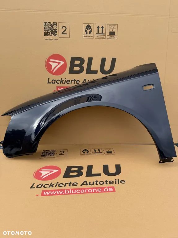BLU Błotnik AUDI A4 B7 LZ5L lewy niebieski 04-08 przód OCYNK MingBlau WYPRZEDAŻ - 1