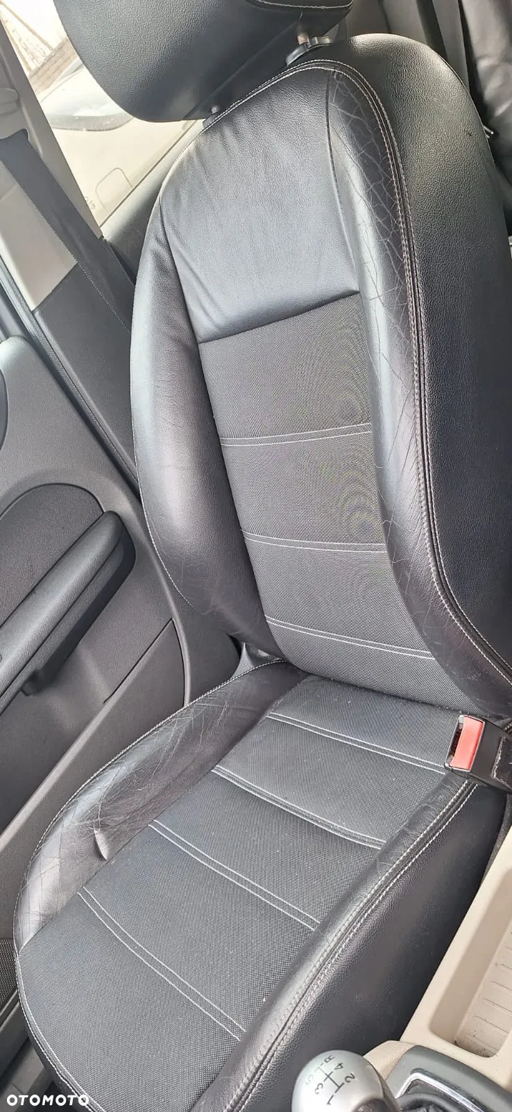 FORD FOCUS MK2 II fotel prawy lewy przód skóra - 5
