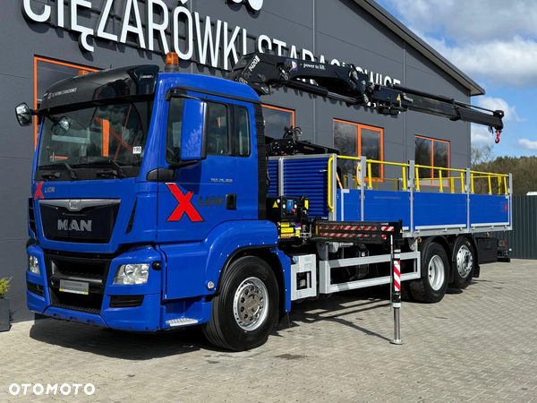 MAN TGS TGX 26.360 / E6 / 143tys km !!! skrzynia + żuraw HMF / manual / dzwig HDS kran crane 6x2 / 6x4