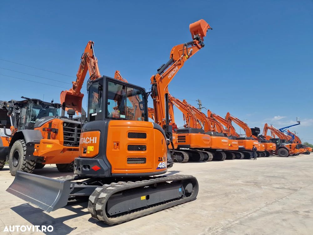 Hitachi ZX48, 5 tone, NOU, CUPLA RAPIDA+3 CUPE noi, Aer conditionat, Instalatia picon pe bratele de excavare, Computer de bord, produs in JAPONIA, posibilitate leasing 5 ani-PROMOTIE 54.500 EUR+Tva - 19