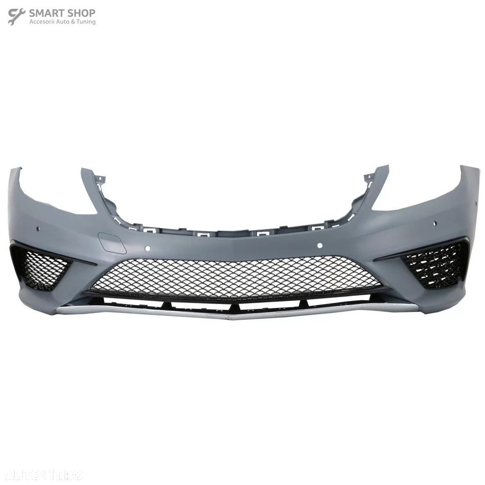 Pachet Exterior cu Grila Centrala Negru Lucios Mercedes S-Class W222 ( - 2