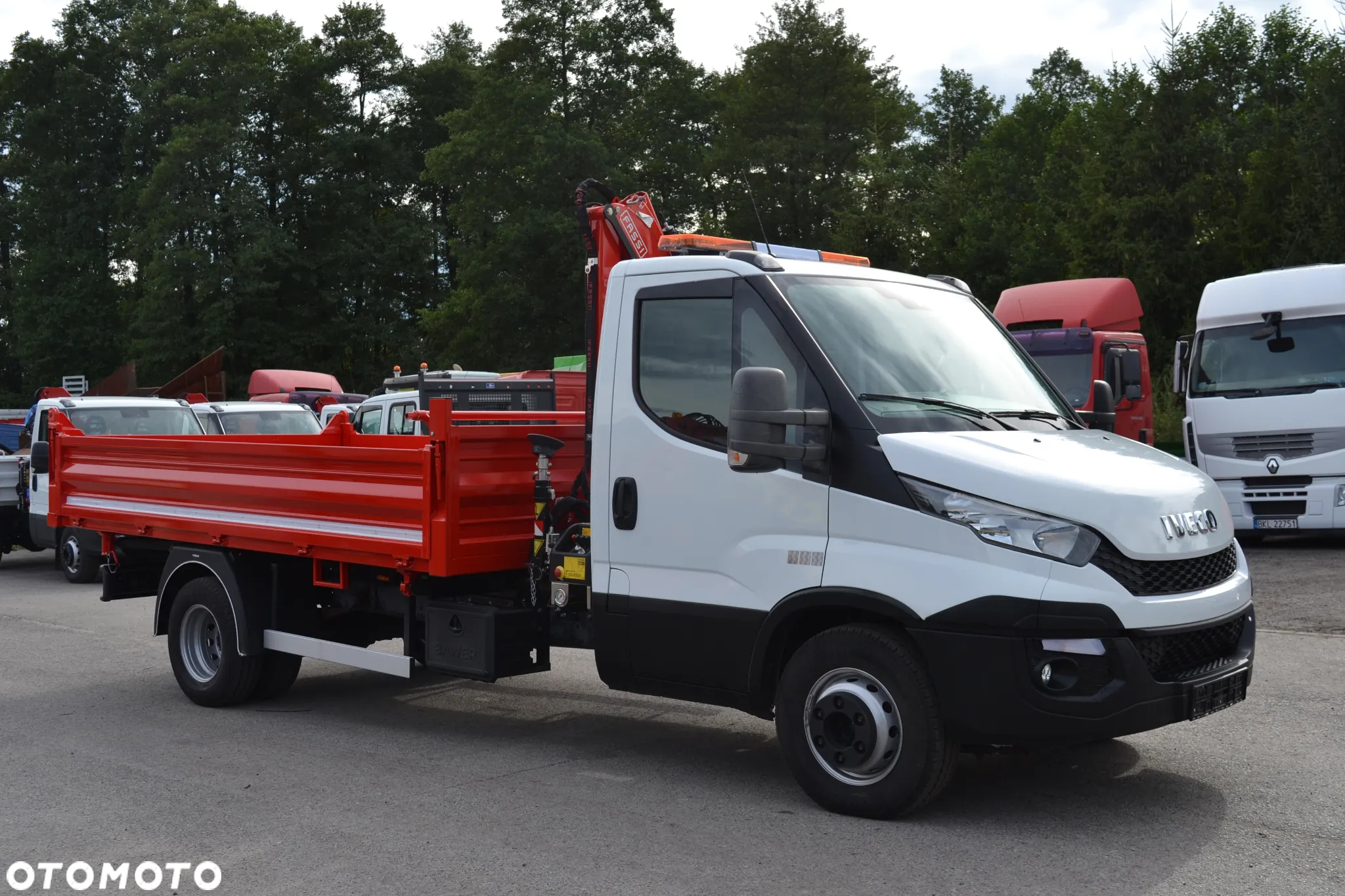 Iveco Daily 72-180 Nowy 3-stronny Wywrot Kiper Wywrotka HDS Żuraw HC 44S A3 Jak Fassi M40 - 16