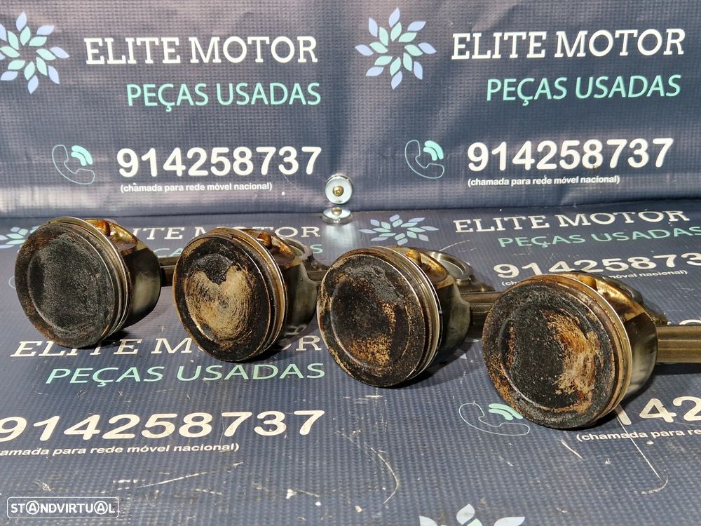 Conjunto de 4 pistões e bielas usados MINI COOPER S R53 COMPRESSOR W11B16A - 3