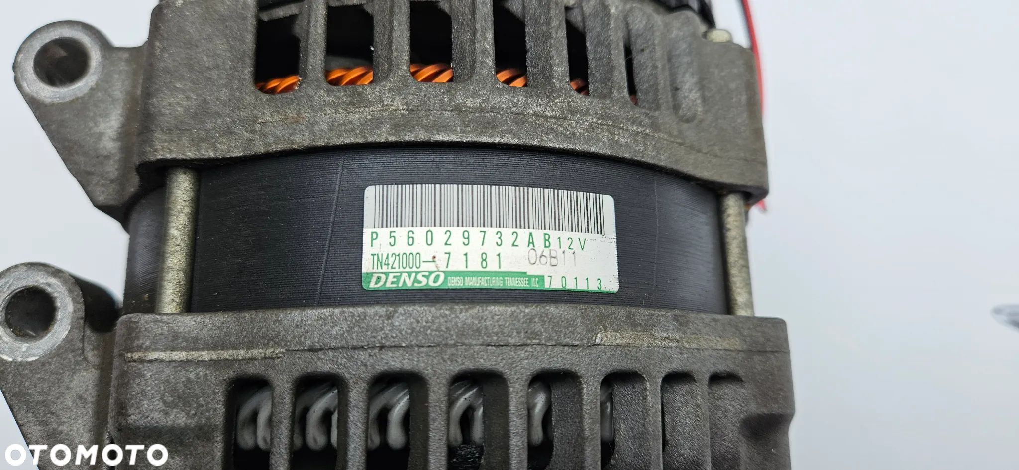 Chrysler Pacifica 2016- 3.6 V6 Alternator DENSO P56029732AB - 3