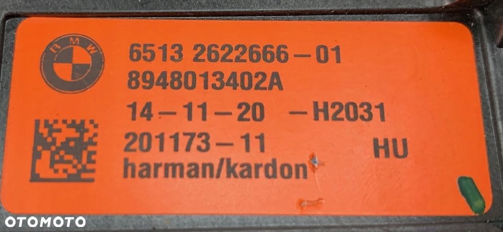 BMW 1 F40 GŁOŚNIK NISKOTONOWY SUBWOOFER HARMAN KARDON PRAWY 2622666 - 11
