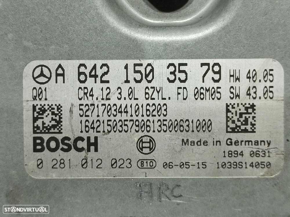 CENTRALINA DO MOTOR UCE MERCEDES CLASE R (W251) 280 CDI 4-MATIC (251.020) - 4