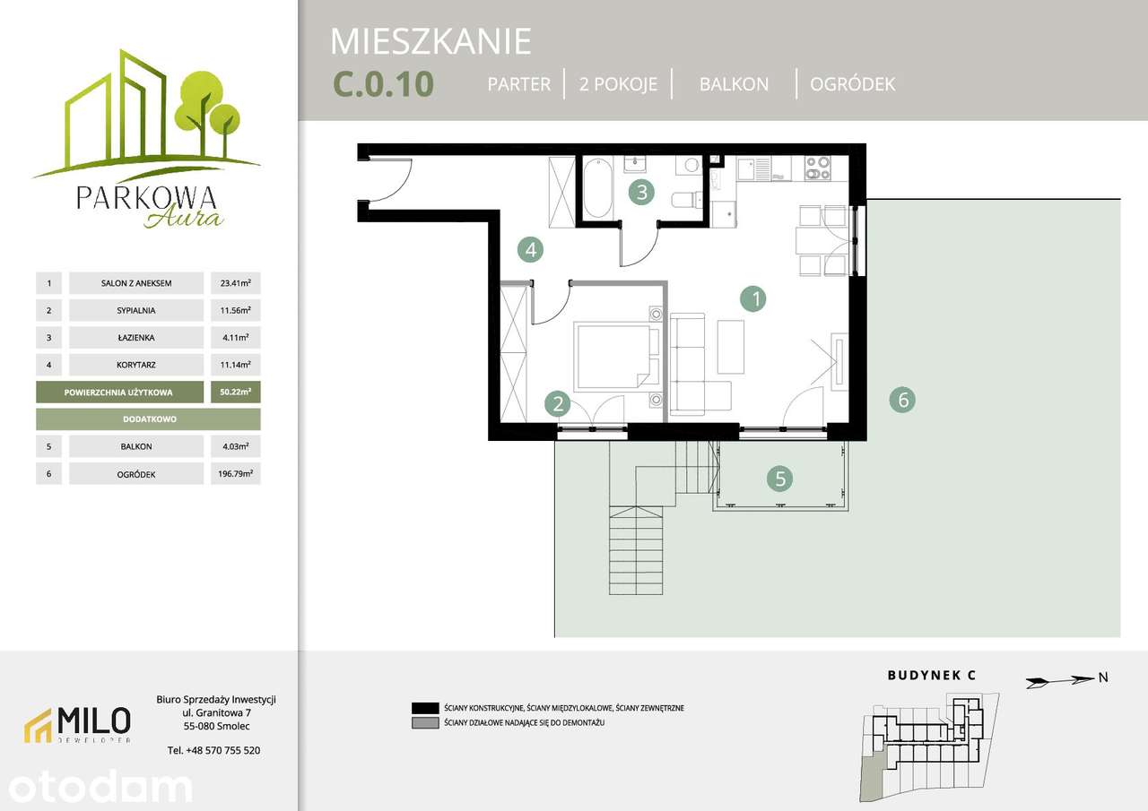 Mieszkanie na sprzedaż, 2 pokoje, 50 m², Wrocław