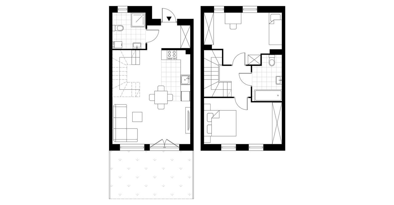 3-pokojowy dom 72m2 + ogródek Bezpośrednio - Pełny obrazek: 4/11