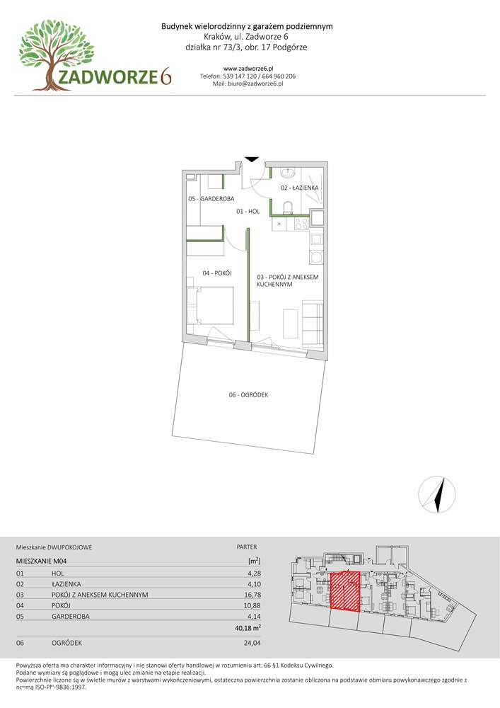Nowe 2-pokojowe mieszkanie 40 m² | Parter z ogrodem