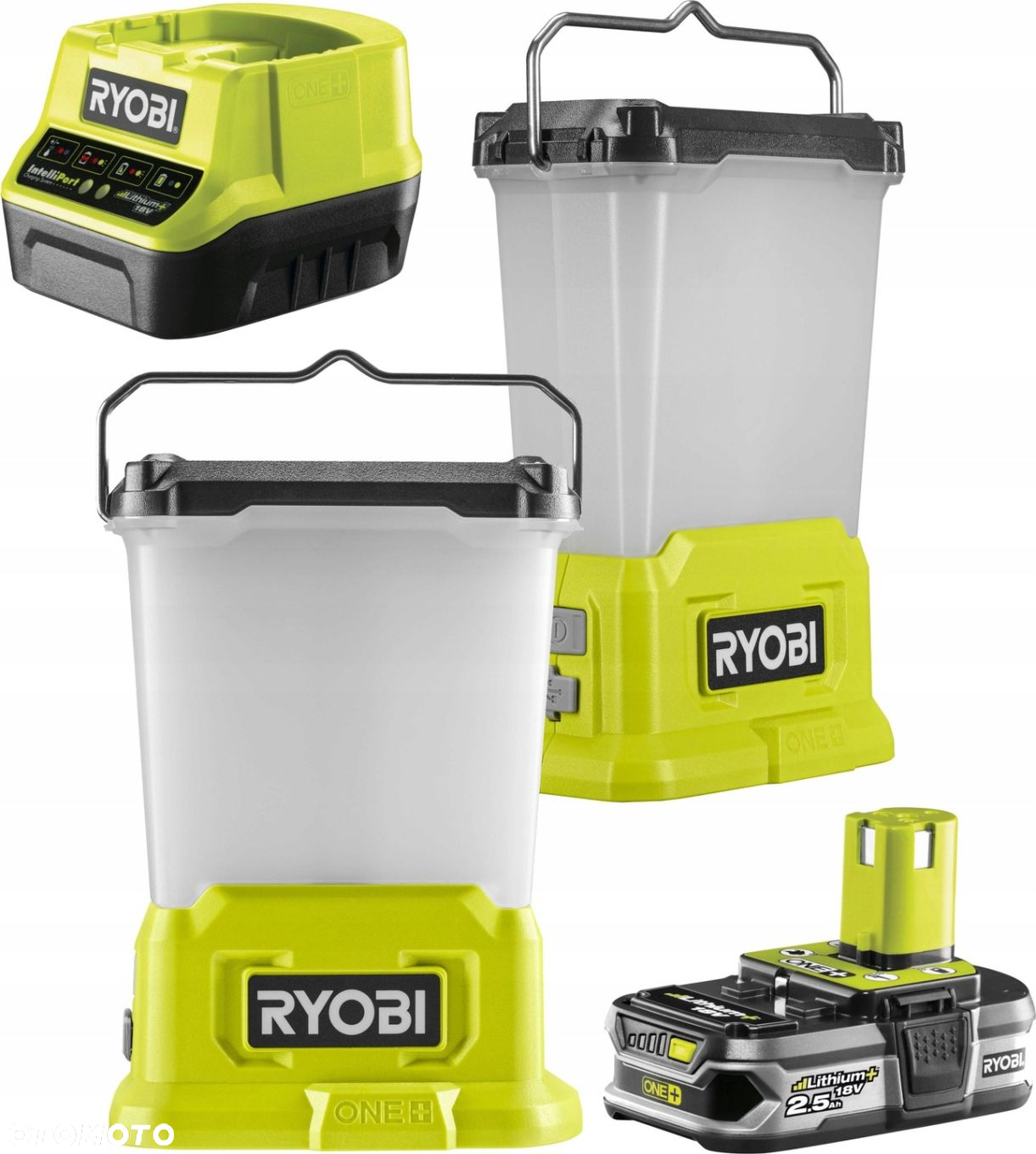 LATARKA LAMPA LED BIWAKOWA 850 Lm RYOBI RLL18-0 AKUMULATOROWA 2,5Ah ŁADOWA - 11