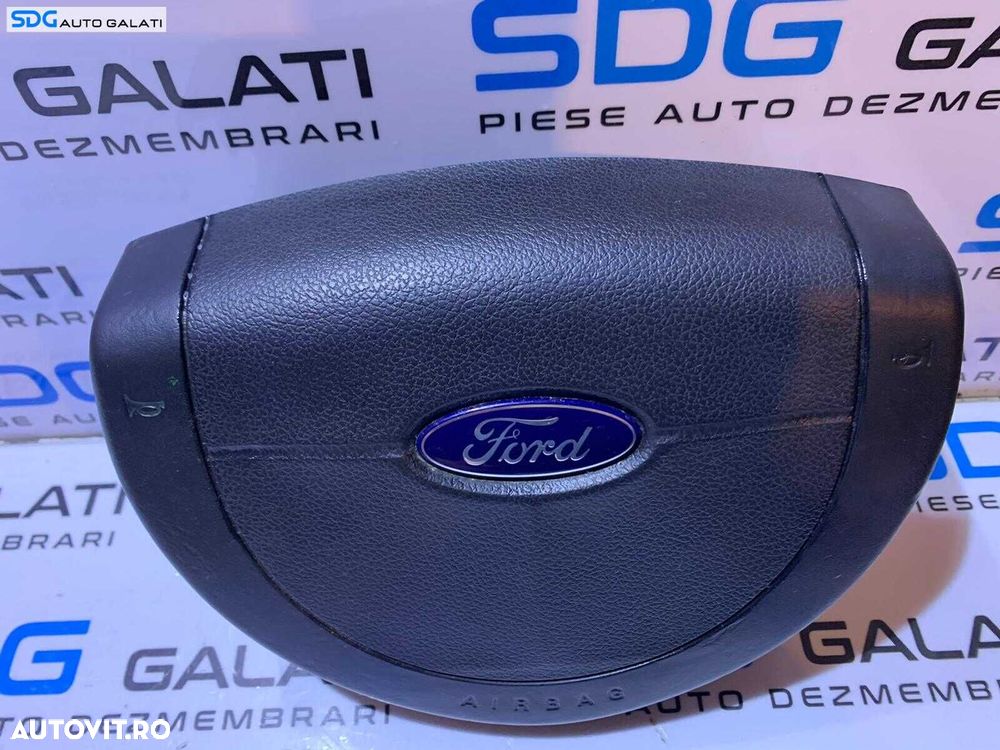 Airbag de pe Volan în 3 Spite Ford Fiesta 2002 - 2008 Cod 2S6A-A042B85 2S6A-A042B85-AH 2S6AA042B85 - 1