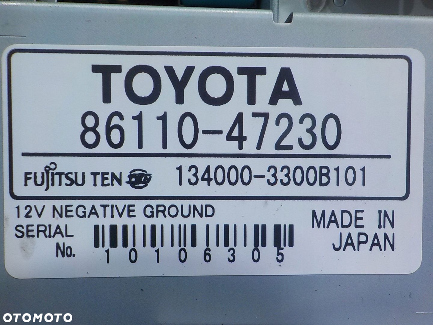 TOYOTA PRIUS II 1.5 VVTI 08r 5D wyswietlacz radio 86110-47230 - 6