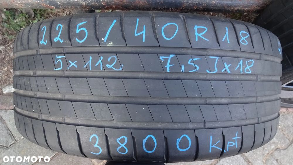 Koła letnie 18'' 5x112 VW Volkswagen 225/40R18 Bridgestone ET17 - 4