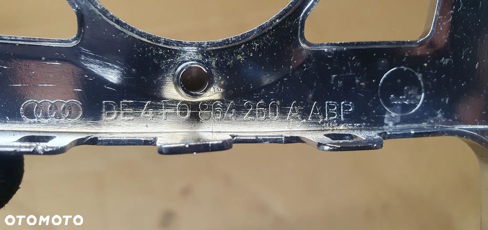 Ramka dekor tunelu zmiany biegów chrom Audi A6 C6 4F0864260A - 6
