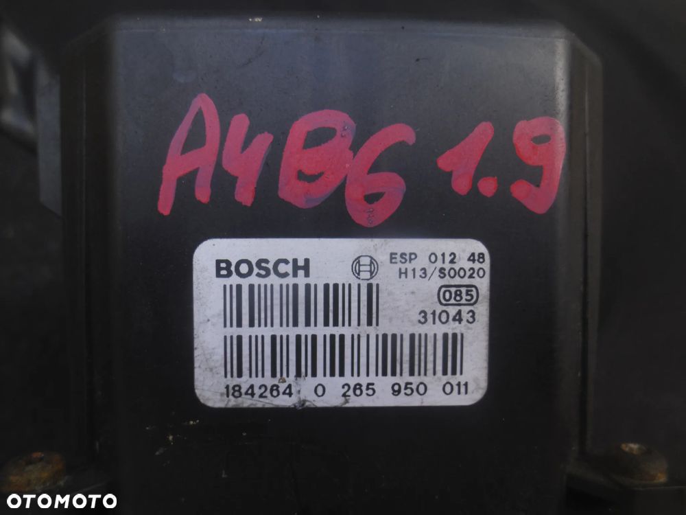 AUDI A4 B6 POMPA ABS STEROWNIK 0265225048 8E0614517 0265950011 BOSCH ORYGINAŁ POSIADAM 2SZT - 9