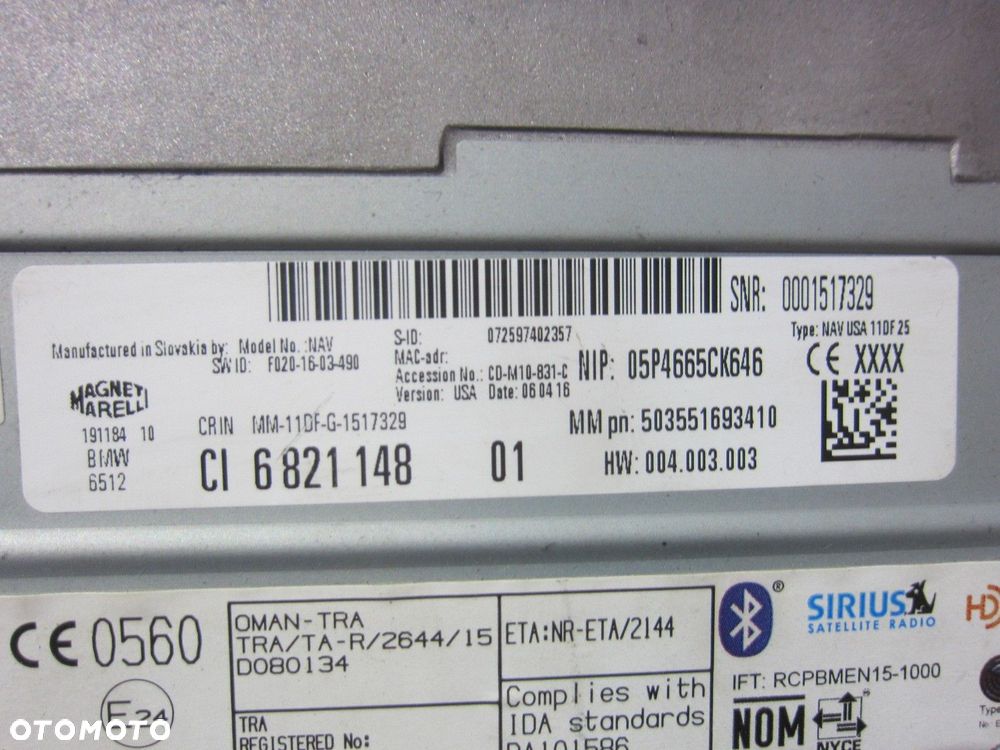 BMW X1 F48 NAWIGACJA RADIO MODUŁ STEROWNIK CZYTNIK 65126821148 6821148 - 7