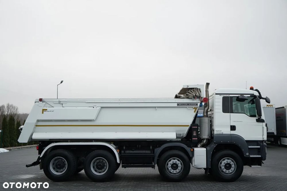 MAN TGS 35.460 / 8X4 / WYWROTKA TYLNOZSYPOWA  / HYDROKLAPA / MEILLER KIPPER / AUTOMAT / EURO 6 - 9