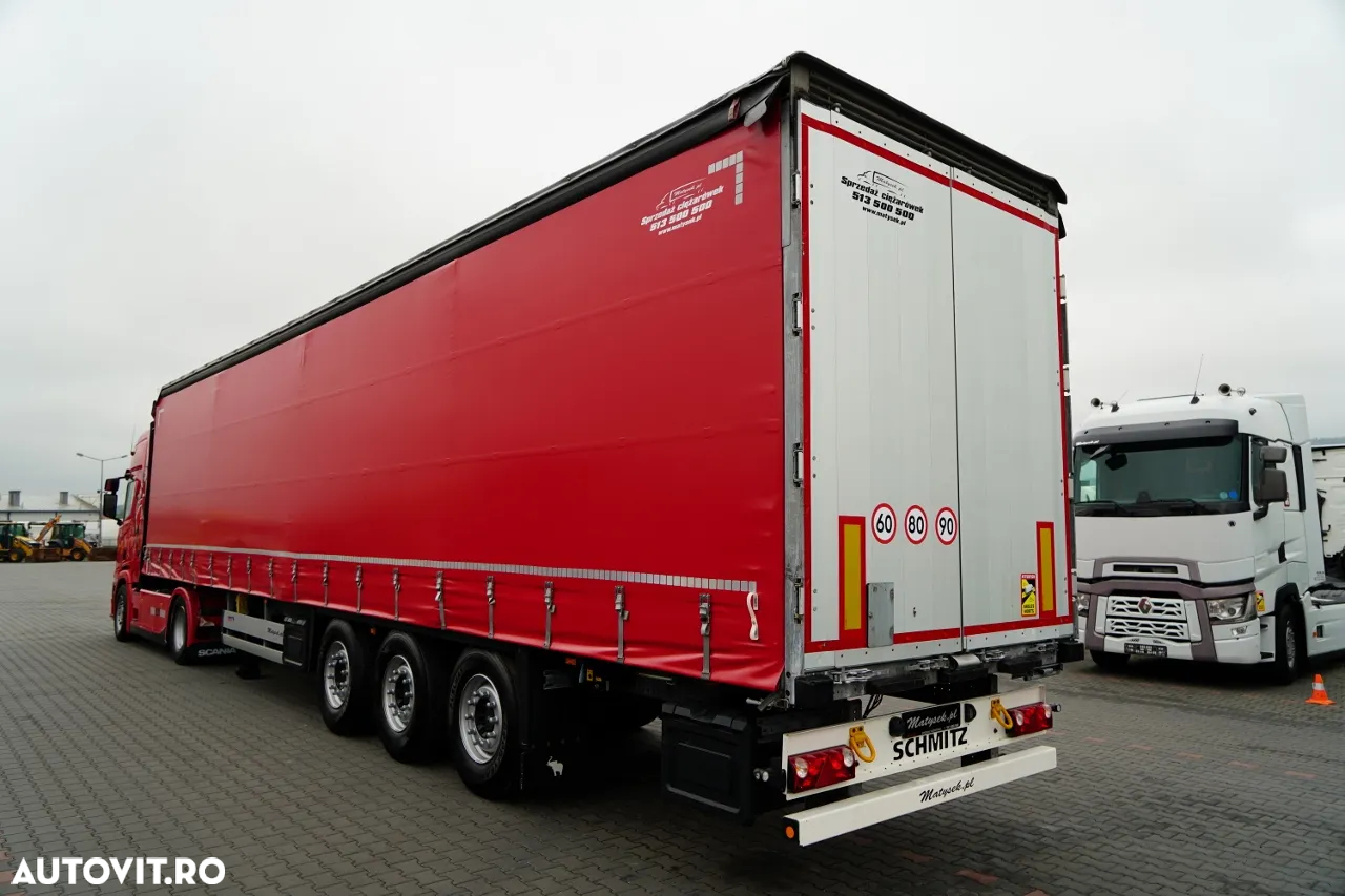 Scania R 450 / KIT / + SCHMITZ / CORTINĂ STANDARD / AXĂ RIDICABILĂ / ACOPERIȘ RIDICABIL / 2022 RIDICABIL - 3