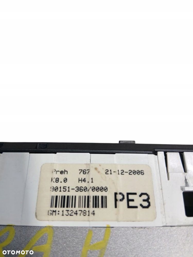 panel sterowania klimatyzacją opel astra iii h 13247814 - 3