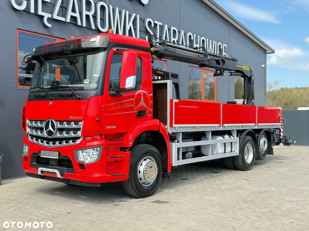 Mercedes-Benz Mercedes Arocs Actros 2532 / E6 / 6x2 / skrzynia + żuraw Palfinger / budowlanka HDS kran crane dzwig - 4
