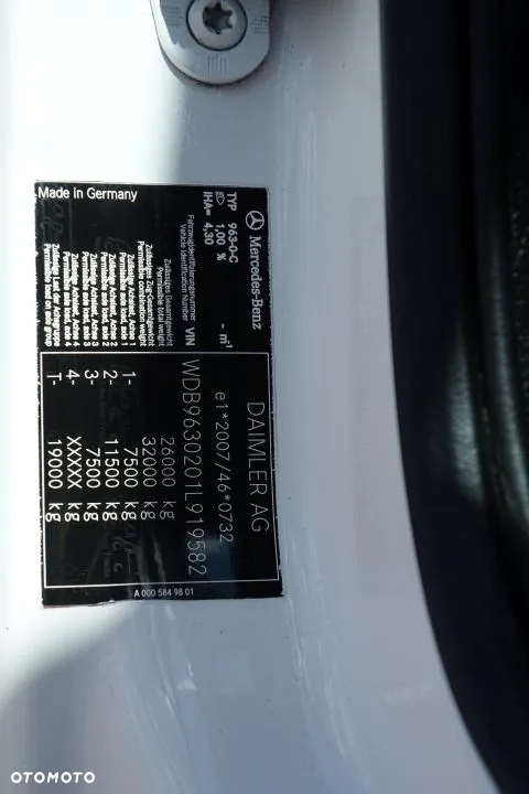 Mercedes-Benz 2532 L 6x2 / FURGON / KONTENER / AUTOMAT / EURO 6 /  TYLNA OŚ PODNOSZONA SKRĘTNA / WINDA ZAŁADUNKOWA - 33