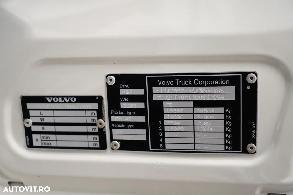 Volvo FMX 460 / SISTEM HIDRAULIC / CABINĂ JOSĂ / I-SHIFT - 36