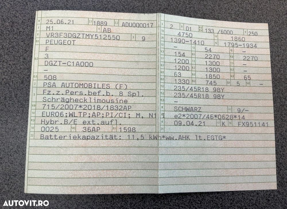 Peugeot 508 225 e-EAT8 GT Pack - 20