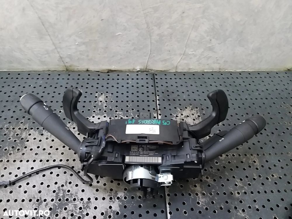 Bloc manete semnalizare stergator parbriz tempomat cu spirala volan si padele citroen c5 aircross 98312669zd - 2