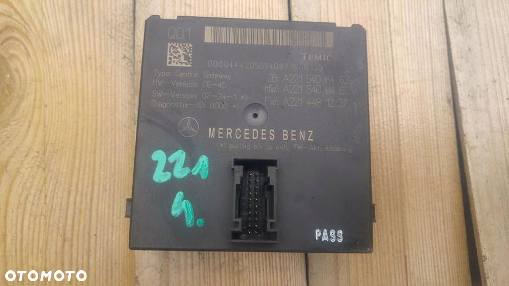 MERCEDES W216 W221 MODUŁ GATEWAY A2215406462 - 1