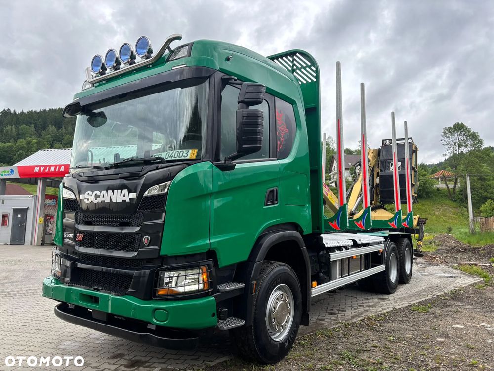 Scania Scania 500XT 6X4 EURO 6 Resor Resor Dzwig HDS z kabiną Do drewna Lasu dłużycy kłody Palfinger - 1