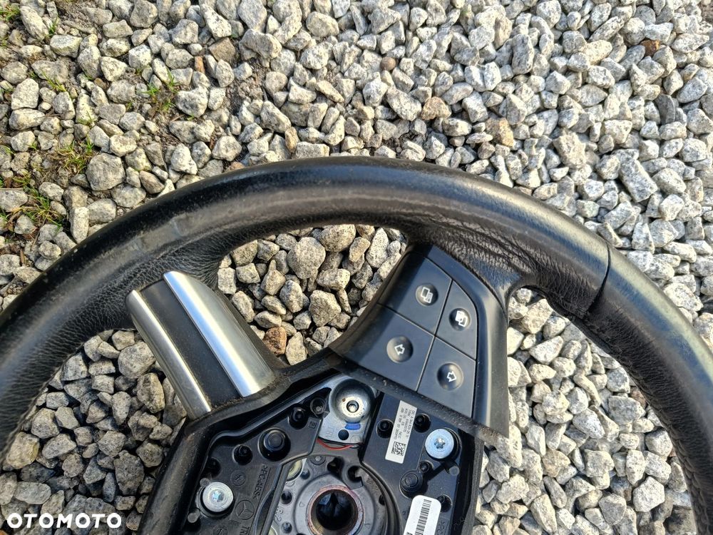 MERCEDES W164 ML X164 GL W251 KIEROWNICA CZARNA SKÓRZANA ŁOPATKI - 3