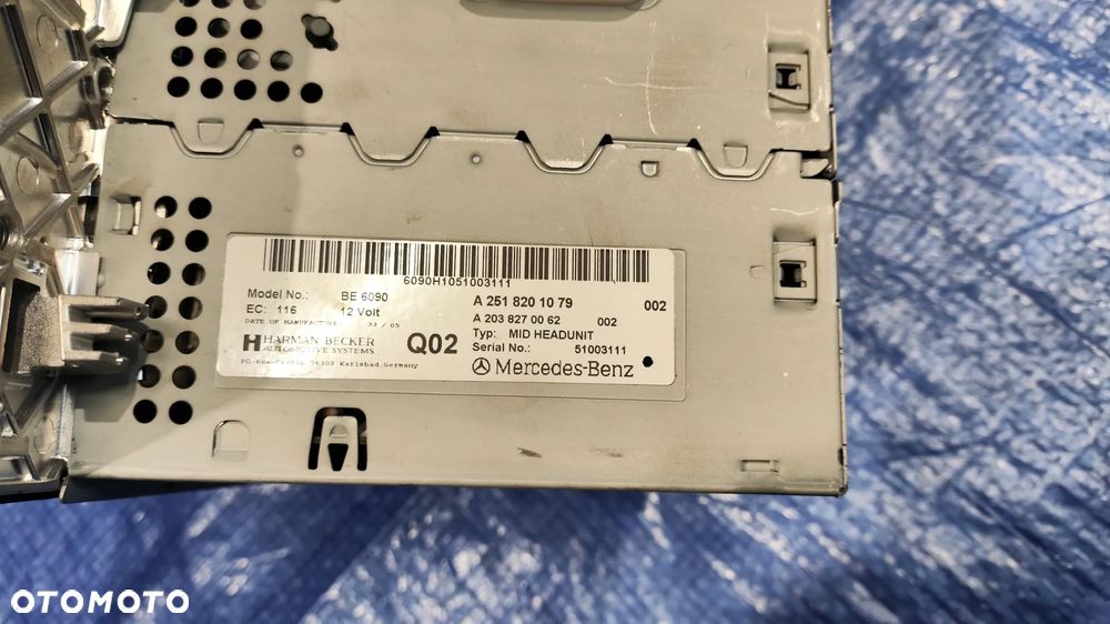 RADIO NAWIGACJA NAVI BE6090 A2518201079 A2038270062 MERCEDES R-KLASA W251 - 4