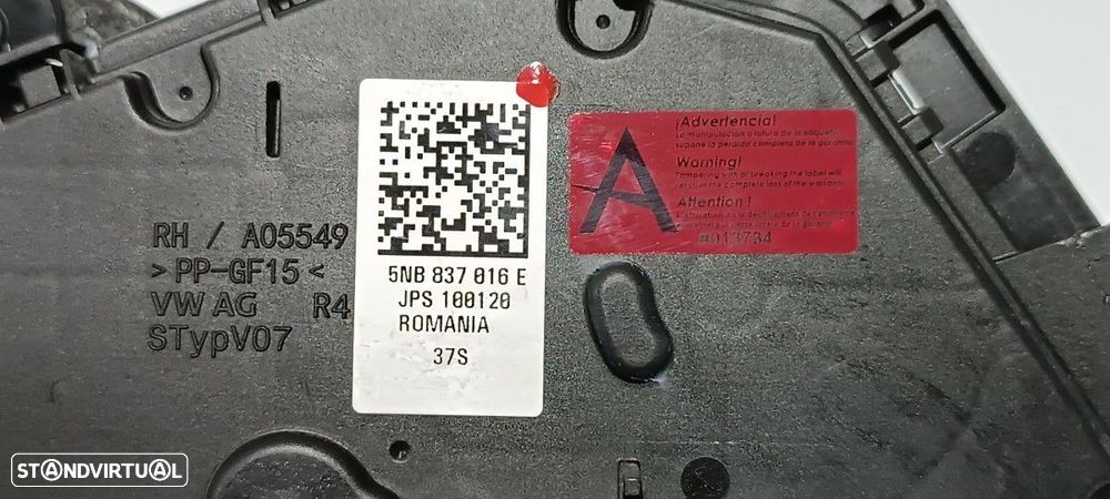 FECHADURA PORTA FRENTE DIREITA VOLKSWAGEN TIGUAN ADVANCE BMT - 5