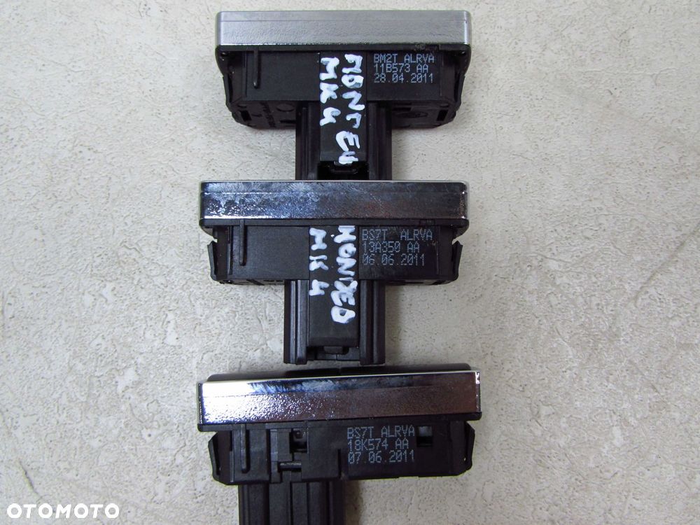 FORD MONDEO MK4 S-MAX GALAXY 07-14 ZESTAW PRZELACZNIKOW BM2T11B573AA BS7T13A350 BS7T18K574AA - 4