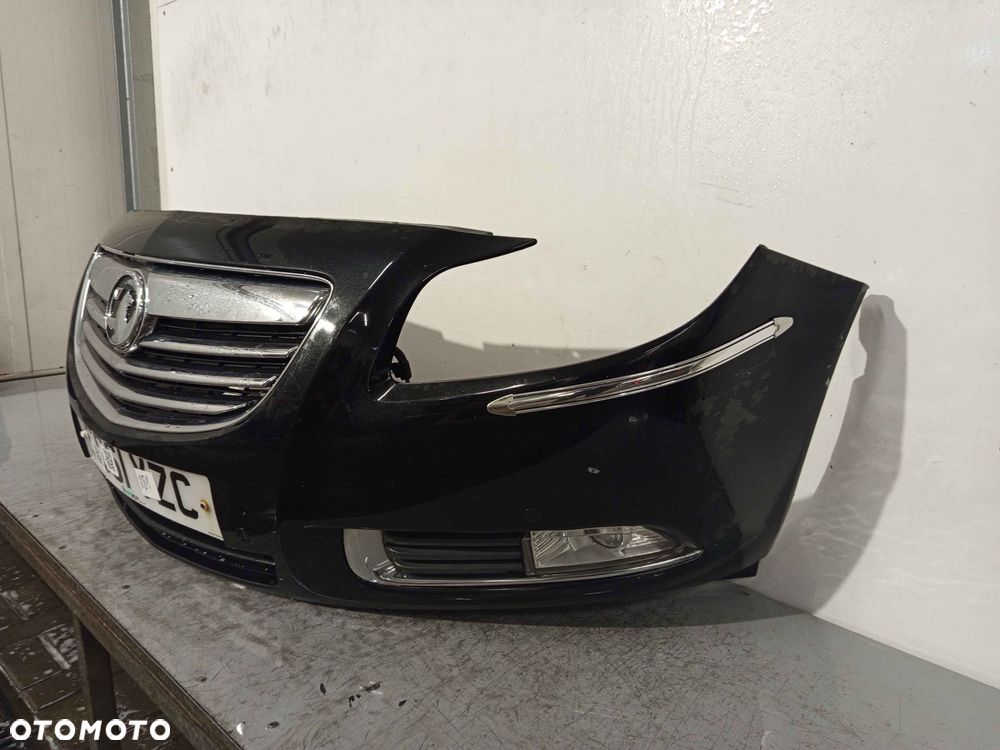 + ZDERZAK PRZÓD PRZEDNI OPEL INSIGNIA I 1 A Z22C CZARNY HALOGENY - 3