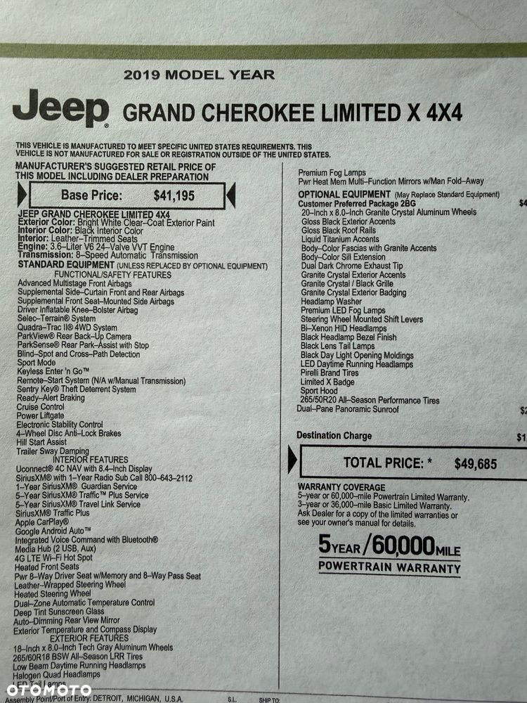 Jeep Grand Cherokee 3.6 V6 Limited - 18