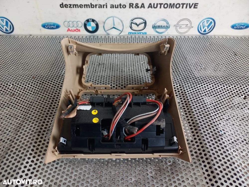 Ornament Priza Bricheta Spate Audi A6 4G C7 An 2011-2012-2013-2014-2015-2016-2017-2018 Culoare Crem - 7